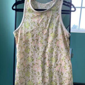 Popflex mesh floral tank